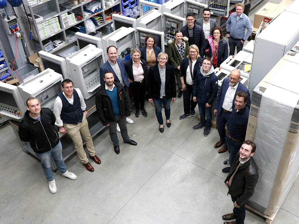 Staudinger Gruppenfoto von der Betriebsbesichtigung bei Staudinger